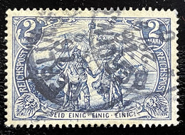 1900 - Deutsches Reich - Timbre MI N°64 - 2 Mk Bleu - Oblitérés
