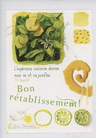 Citron( Citrus Limonum) Dominique Mertens Illustrateur (cp Vierge Claire Vision éd) Bon Rétablissement "l'espérance..auj - Heilpflanzen