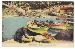 MARSEILLE - Pêcheur Raccomodant Ses Filets - Vieux Port, Saint Victor, Le Panier