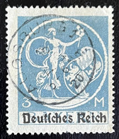 1920 - Deutsches Reich - Grand Timbre MI N°134 - Oblitéré - 3 Mk Gris/bleu - Usati