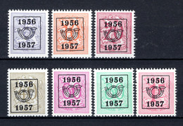PRE659/665 MNH** 1956 - Cijfer Op Heraldieke Leeuw Type E - REEKS 49 - Typografisch 1951-80 (Cijfer Op Leeuw)