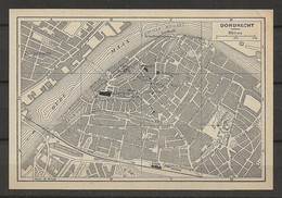 CARTE PLAN 1953 - PAYS BAS - NEDERLANDS - DORDRECHT - SPOORTWEGHAVEN - Cartes Topographiques
