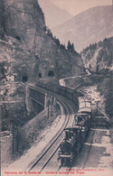 Airolo TI, Ferrovia Del Gottardo, Galleria Spirale Del Prato, Chemin De Fer Et Train à Vapeur (8283) - Prato