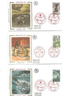 FDC France 6 Enveloppes Illustrées Timbres Divers - 1980-1989