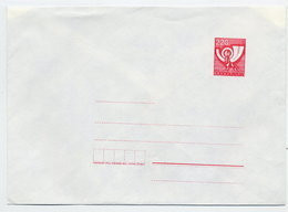 YUGOSLAVIA 1988 Posthorn 220 D. Envelope, Unused. Michel U83 - Postal Stationery