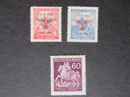 Boemia & Moravia, 1942, 3° Anniv. Protettorato, 1943 Giornata Francobollo, 1944, 5° Anniv Protettorato, (DZ)9-11(2 Scan) - Unused Stamps