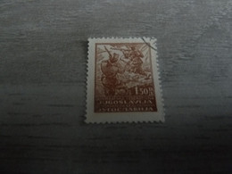 Demokratska Federativna Jugoslavija - Jyrocnabnja - Val 1.50 D - Brun - Oblitéré - - Used Stamps