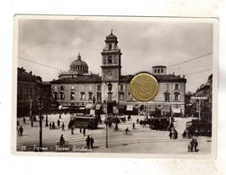 PARMA PIAZZA GARIBALDI TRAM ELETTRICO ANIMATA Viaggiata 1949 Rara - Parma