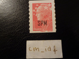 FRANCE 2009 SANS VALEUR ROUGE MARIANNE DE BEAUJARD SURCHARGE SPM  ST PIERRE ET MIQUELON  ADHÉSIF YT 960 - Unused Stamps