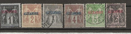 N° 1 & 2 Sans Gomme, 4 *,  3, 5 & 11 Obl. (1899) - Unused Stamps