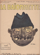 Gus BOFA Revue La Baïonnette WWI Guerre War Satirique Caricature  N° 92 De 1917 Ordner CAPY - 1900 - 1949