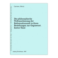 Die Philosophische Weltanschauung Der Reformationszeit In Ihren Beziehungen Zur Gegenwart.  Erster Theil - Filosofía