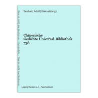 Chinesische Gedichte.Universal-Bibliothek 738 - Poésie & Essais