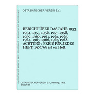 BERICHT ÜBER DAS JAHR 1953, 1954, 1955, 1956, 1957, 1958, 1959, 1960, 1961, 1962, 1963, 1964, 1965, 1966, 1967 - Asie & Proche Orient