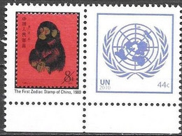 United Nations UNO UN Vereinte Nationen New York 2010 Expo Shanghai 30 Years Chinese Zodiac Stamps Mi.No.1189 MNH ** - Ungebraucht