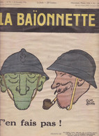 Gus BOFA Revue La Baïonnette WWI Guerre War Satirique Caricature  N° 72 De 1916 De Gastyne Girard - 1900 - 1949