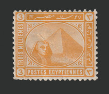 Egypt - 1902 - Rare - ( De La Rue - 3m ) - MH* - As Scan - 1866-1914 Khedivato De Egipto
