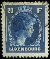 Pays : 286,04 (Luxembourg)  Yvert Et Tellier N° :   355 (o) - 1944 Charlotte Di Profilo Destro