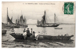 CPA 8 H.Laurent - La Trinité Sur Mer, Arrivée Des Pêcheurs D'huitres  Année 1909 - Fishing Boats