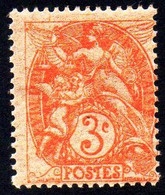 FRANCE N° 109a Couleur Orange ** TB - 1900-29 Blanc