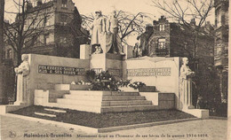MOLENBEEK - Monument érigé à L'honneur De Ses Héros Morts De La Guerre 1914-1918 - St-Jans-Molenbeek - Molenbeek-St-Jean