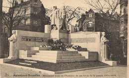 MOLENBEEK - Monument érigé à L'honneur De Ses Héros Morts De La Guerre 1914-1918 - Molenbeek-St-Jean - St-Jans-Molenbeek