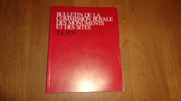 BULLETIN DE LA COMMISSION ROYALE DES MONUMENTS T 8 1979 Architecture Jodoigne Philippeville Mariembourg Hergenrath Huy - Belgique