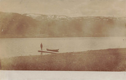 Postcard Photo Norvège Fjord - Album 1912 Sted Som Skal Bestemmes - Norvège