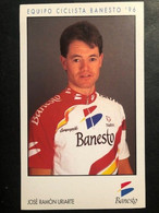 Jose Ramon Uriarte - Banesto - 1996 -  Carte / Card - Cyclists - Cyclisme - Ciclismo -wielrennen - Cyclisme