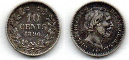Pays Bas 10 Cents 1890 SUP - 10 Cent