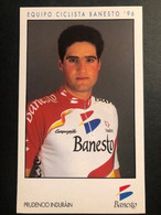 Prudencio Indurain - Banesto - 1996 -  Carte / Card - Cyclists - Cyclisme - Ciclismo -wielrennen - Cyclisme