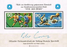 [C0221.1] Alemania 1981. HB Viñeta Pro Deporte (MNH) - R- & V- Vignetten