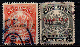 NICARAGUA - 1910 - Coat Of Arms - Surcharged In Black Or Red - USATI - Nicaragua