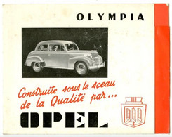 OPEL  "Olympia" -Dépliant Promotionnel  - Voir Scans - Coches