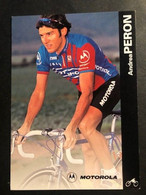 Andrea Peron - Motorola - 1996 - Carte / Card - Cyclists - Cyclisme - Ciclismo -wielrennen - Cyclisme