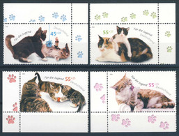 517  Chats: 4 Timbres D'Allemagne, 2004 Avec Bordure -  Cat Stamps From Germany With Nice Margin. Chat - Gatos Domésticos
