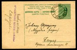 YUGOSLAVIA 1927 King Alexander 0.50 D.postcard Used Sarajevo . .  Michel P62 - Postal Stationery