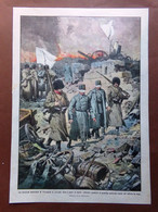 Retrocopertina Domenica Corriere Nr. 14 Del 1915 WW1 Resa Fortezza Di Przemysl - War 1914-18