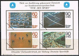 [C0469.1] Alemania 1981. HB Viñeta Pro Deporte (MNH) - Etiquettes 'Recommandé' & 'Valeur Déclarée'