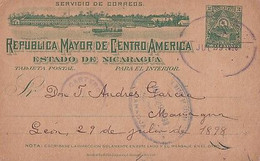 NIGARAGUA      PUERTO DOCORINTO           ENTIER 2 CTS      1898 - Nicaragua