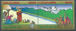 Colombia 1999, Christmas, MNH Stamps Strip - Colombie