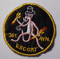 Ecusson/patch - US Vietnam - 361st Aviation Escort Hélicopter - Pink Panthers - Armée De L'air