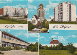 Gruss Aus St. Ilgen (near Leiman) Germany, Multi-views Of City, C1970s Vintage Postcard - Leimen