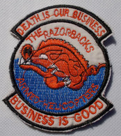 Ecusson/patch US Vietnam 120th Aviation Company The Razorbacks, Business Is Good - Armée De L'air