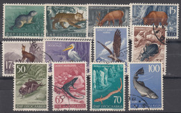 Yugoslavia Republic 1954 Animals Mi#738-749 Used - Usati