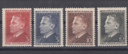 Yugoslavia Republic 1950 Mi#605-608 Mint Hinged - Neufs