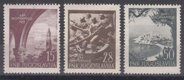 Yugoslavia Republic 1952 Mi#704-706 Mint Never Hinged - Unused Stamps