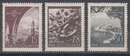 Yugoslavia Republic 1952 Mi#704-706 Mint Never Hinged - Ungebraucht