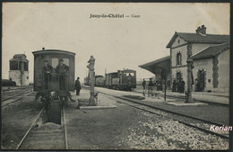 Jouy-le-Châtel - Gare - Sympathique CPA - Edit. Picard - Voir 2 Scans - Sonstige Gemeinden