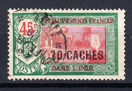 Ets Français De L'INDE - 1927 -  Type (b) Surchargé - N° Yvert 79 - 20ca Sur 45c - Vert Et Rouge - Oblitéré - Used Stamps